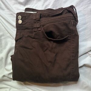 Hollister Super Low rise Women's Brown Boot Cut Jeans